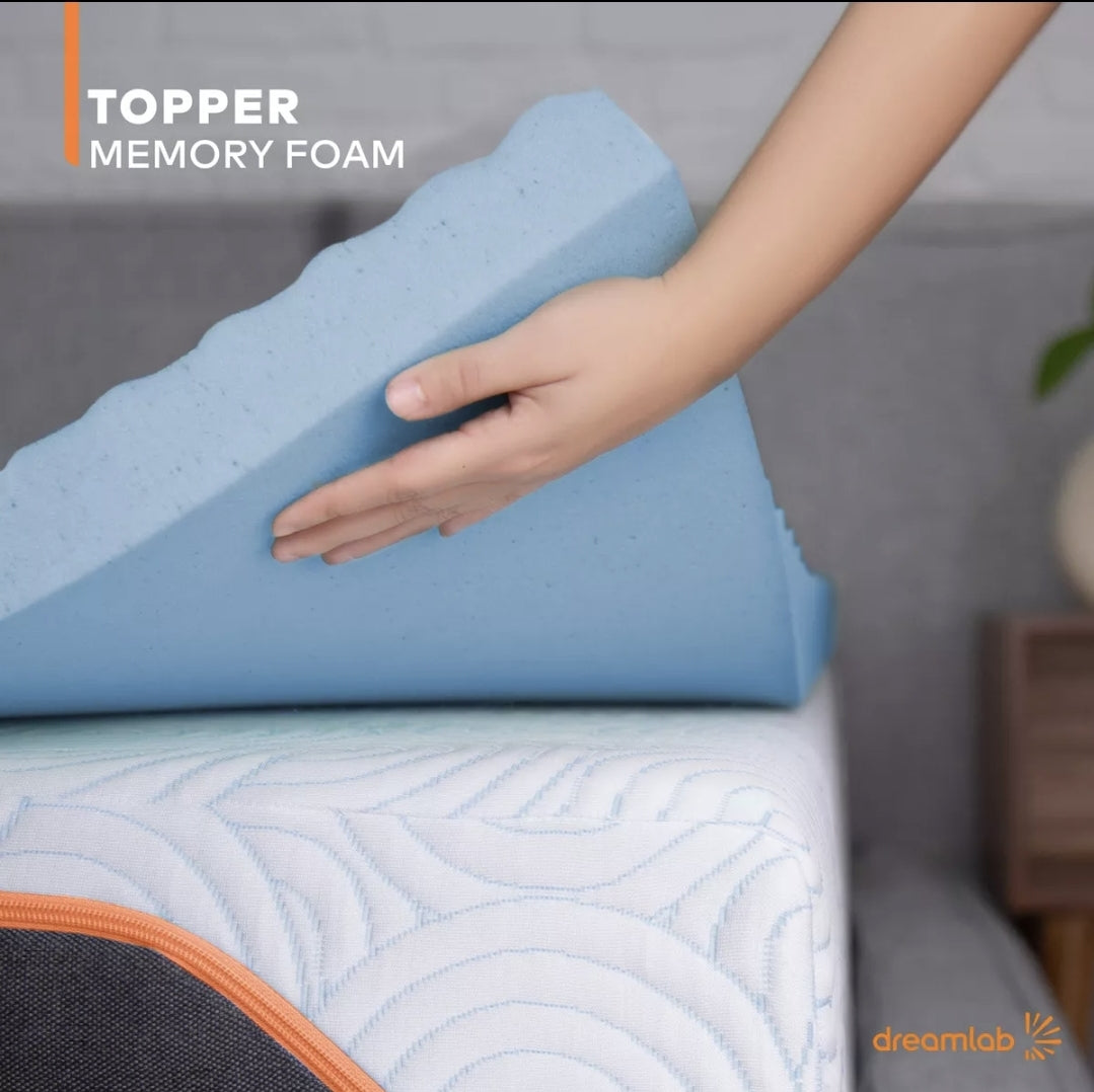 Colchoneta Memory Foam Topper Dreamlab 5 cm de grosor con Gel
