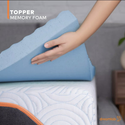 Colchoneta Memory Foam Topper Dreamlab 5 cm de grosor con Gel