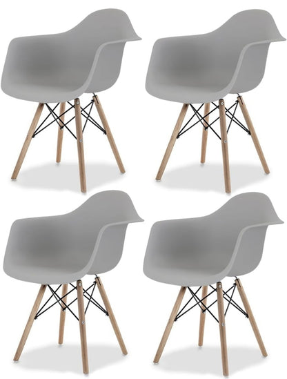 GAON Mirel. Set 4 Sillas ergonómicas para Comedor Vessel