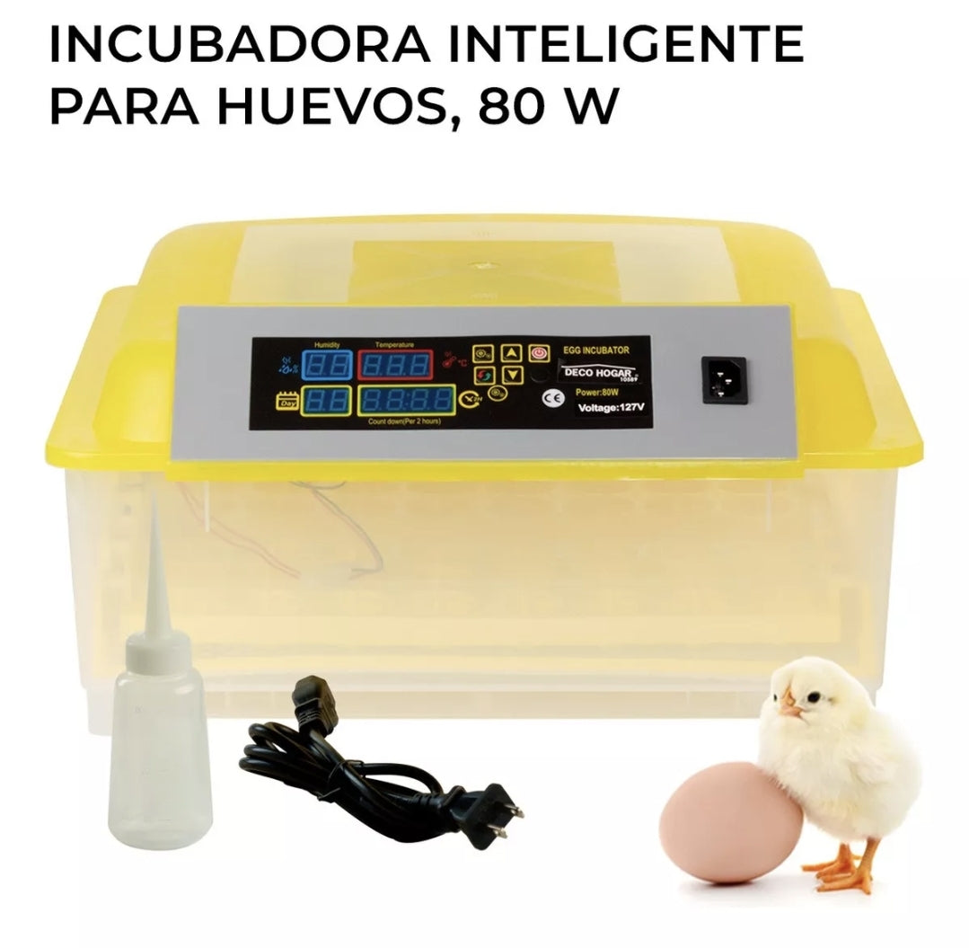Incubadora 48 Huevos Pollos Y Aves Con Giro Automatico