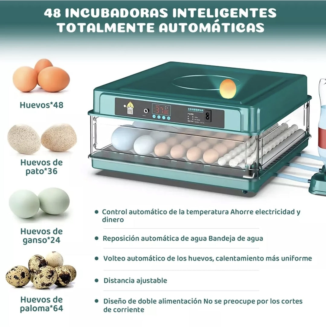 Incubadora Automatica Para 48 Huevos