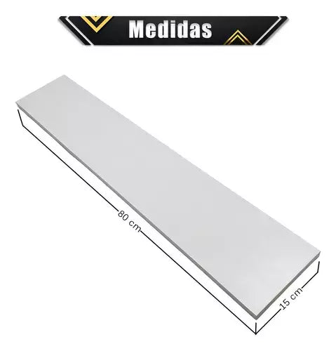 4 REPISAS FLOTANTES 80x15cm
