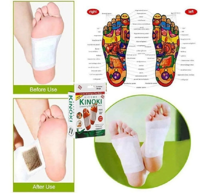 Parches para pies KINOKI desintoxicantes para el cuerpo