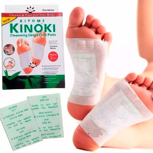 Parches para pies KINOKI desintoxicantes para el cuerpo