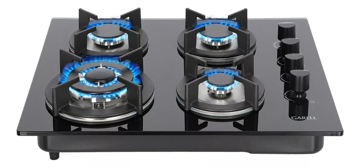 PARRILLA GARRELL VIDRIO TEMPLADO 4 QUEMADORES