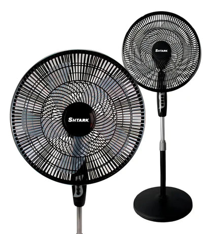 Set 2 Ventiladores De Pedestal 5 Aspas 16" 3 Velocidades Frecuencia 60hz