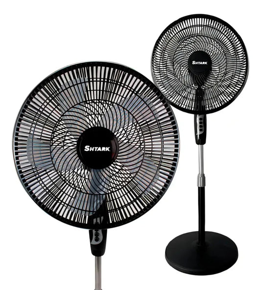Set 2 Ventiladores De Pedestal 5 Aspas 16" 3 Velocidades Frecuencia 60hz