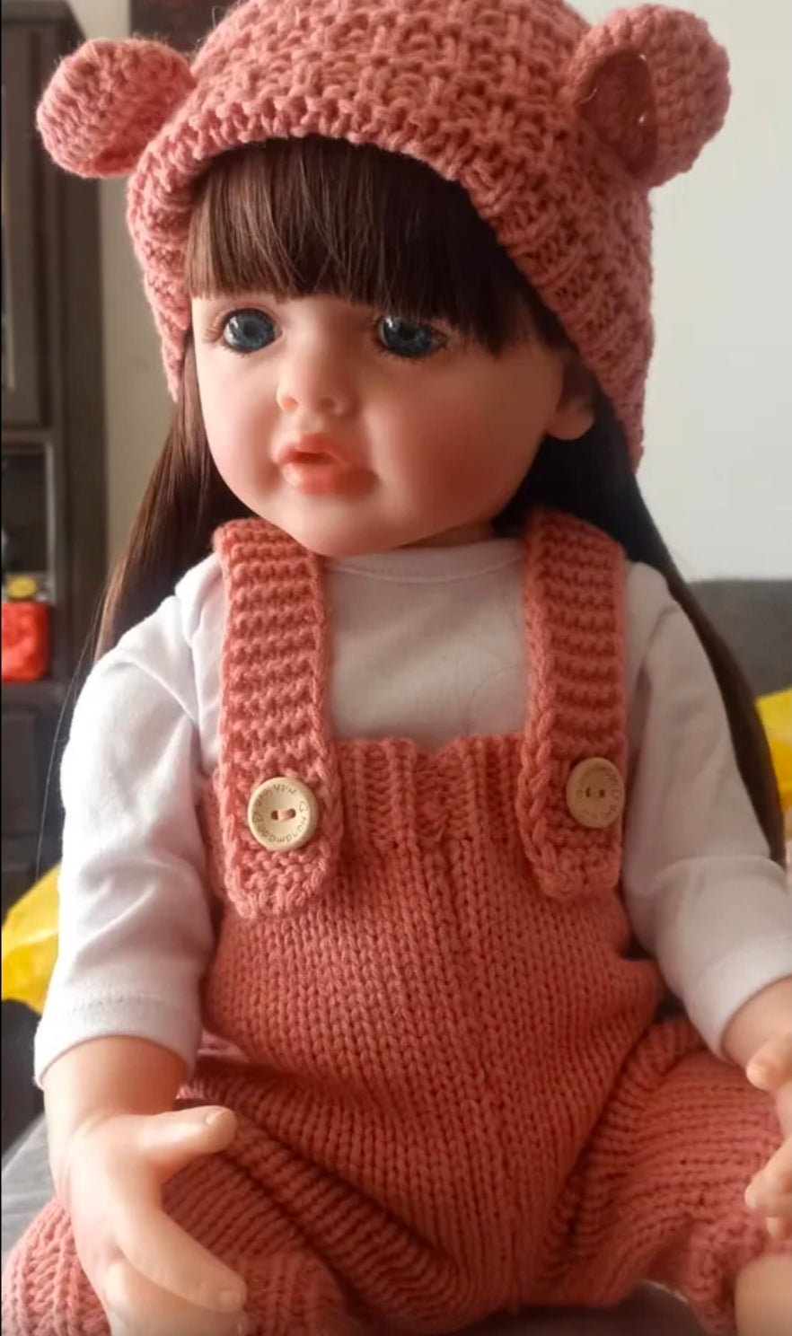 Bebé muñeca TIPO reborn silicona 55 cm