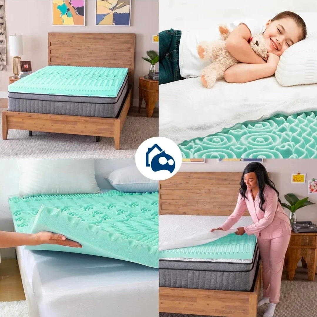 Colchoneta Memory Foam Bluelander 5cm y 7.5cm