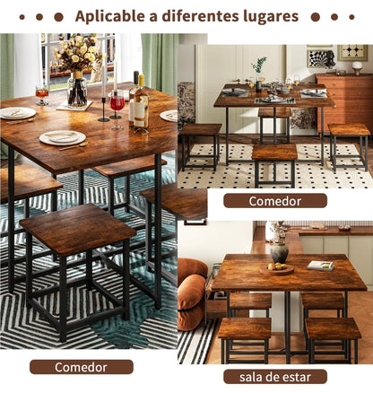 Comedor Cuadrado 4 Sillas Para 4 Personas