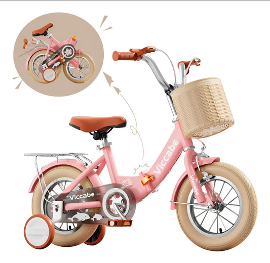 Bicicleta infantil R16 con ruedas auxiliares 4 a 6 años
