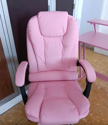 Silla Oficina Ergonómica Reclinable Ajustable Con Reposapiés SIN MASAJEADOR