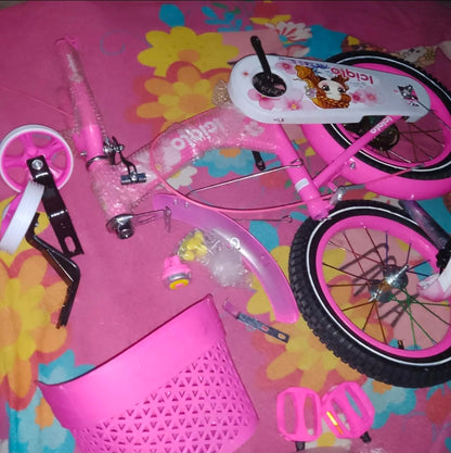Bicicleta Infantil R-14 Niñas Con Canastilla