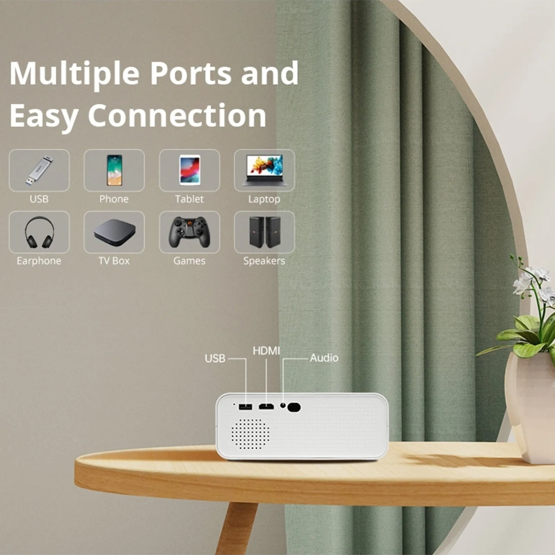 Proyector Portátil Sistema Android Soporte 1080p 4k