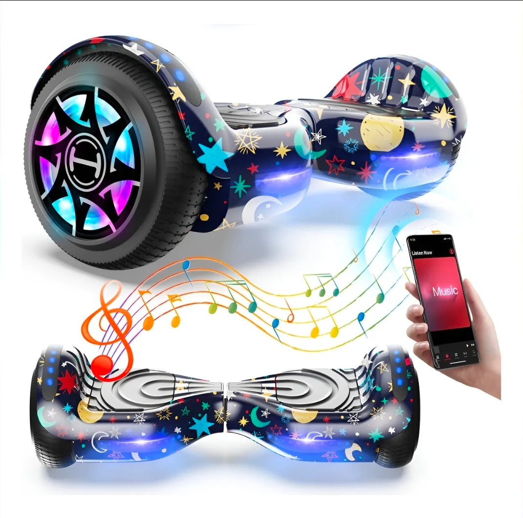 Patín Eléctrico Hoverboard Bluetooth 12km/h 55kg