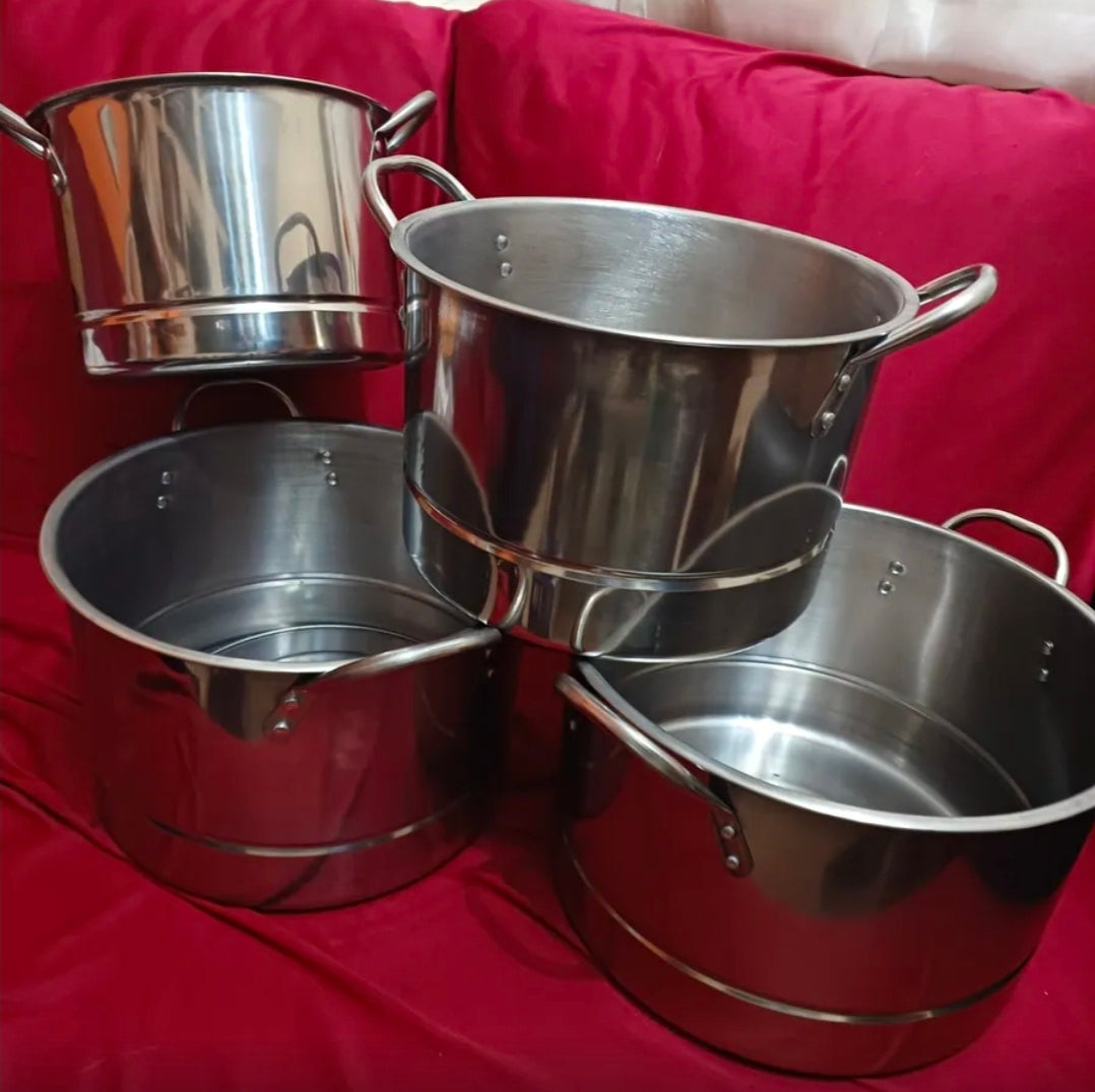 Ollas De Acero Inoxidable Con Tetera De Agua