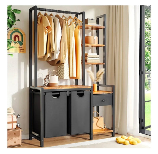 Closet ropero con cesto