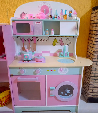 Cocinita infantil con lavadora 101x29x101cm