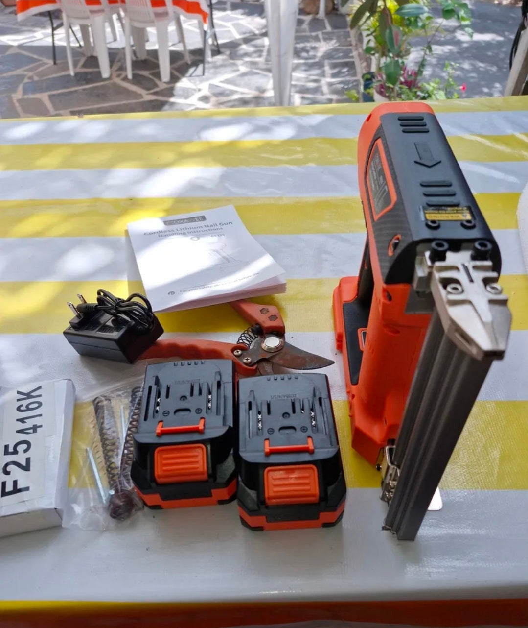 Goxawee® 2 En 1 Engrapadoras Pistola De Clavos Inalámbrica