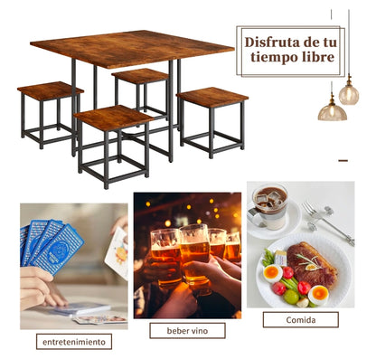 Comedor Cuadrado 4 Sillas Para 4 Personas