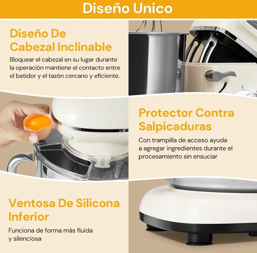 Batidora De Pedestal 6.5l Profesional  1350w