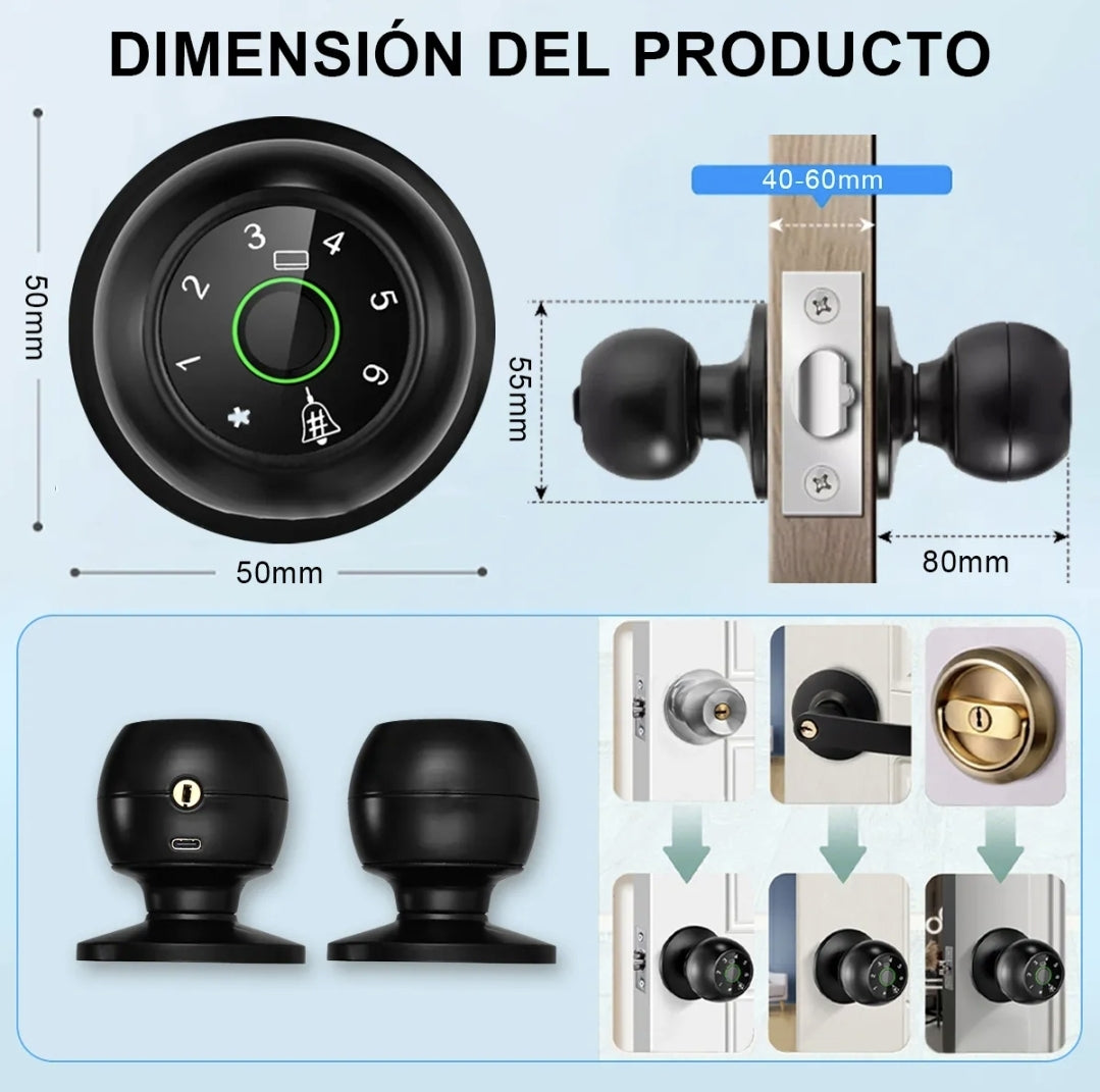 Cerradura Inteligente Huella Electrónica