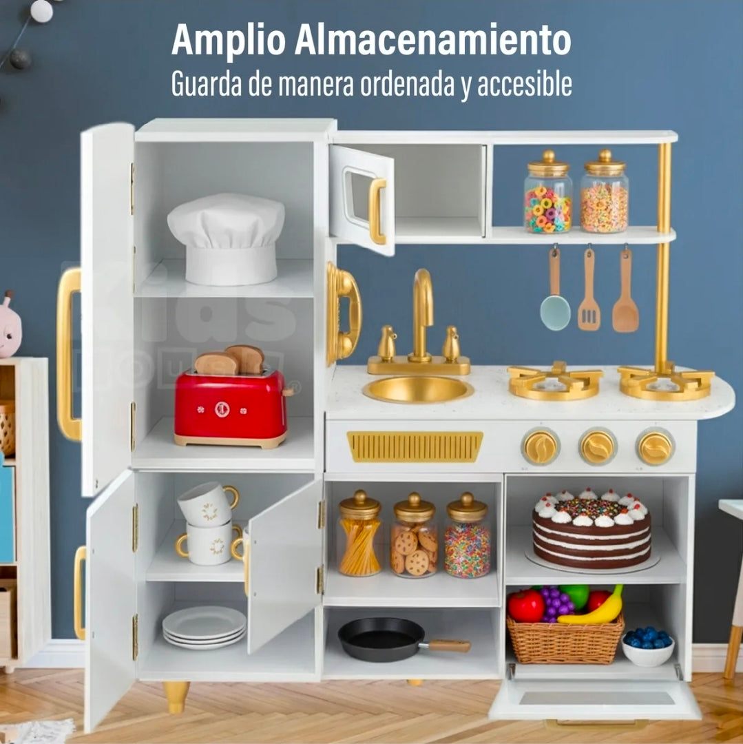 Cocinita de madera de lujo
