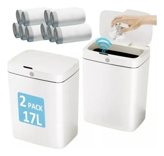 Bote inteligente para basura 2 pack 17 L