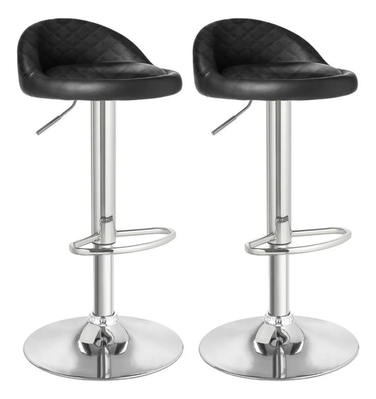 2 bancos altura ajustable NEGRO