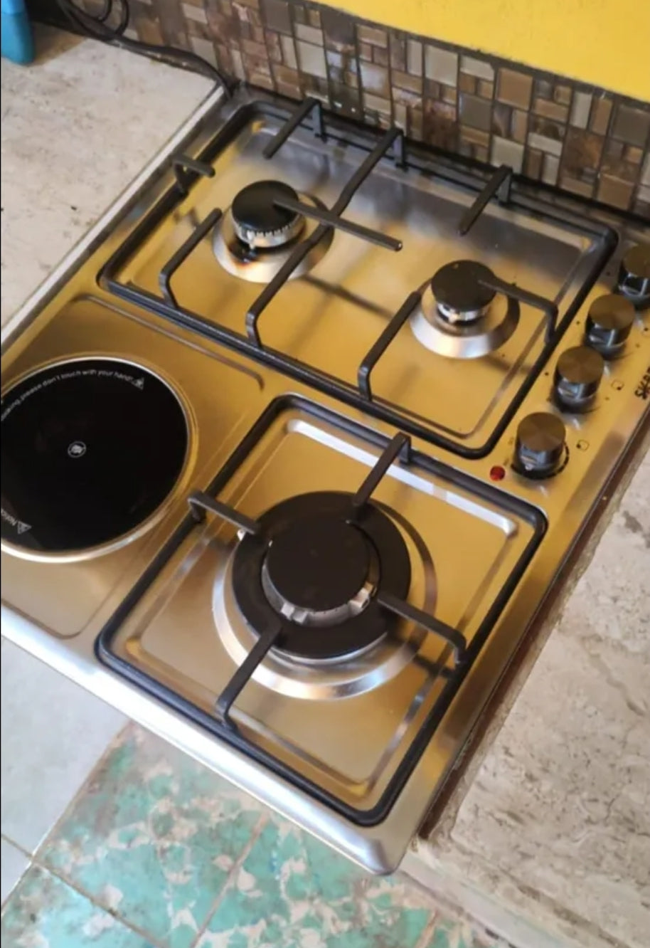 Parrilla de gas eléctrica cerámica  4 quemadores