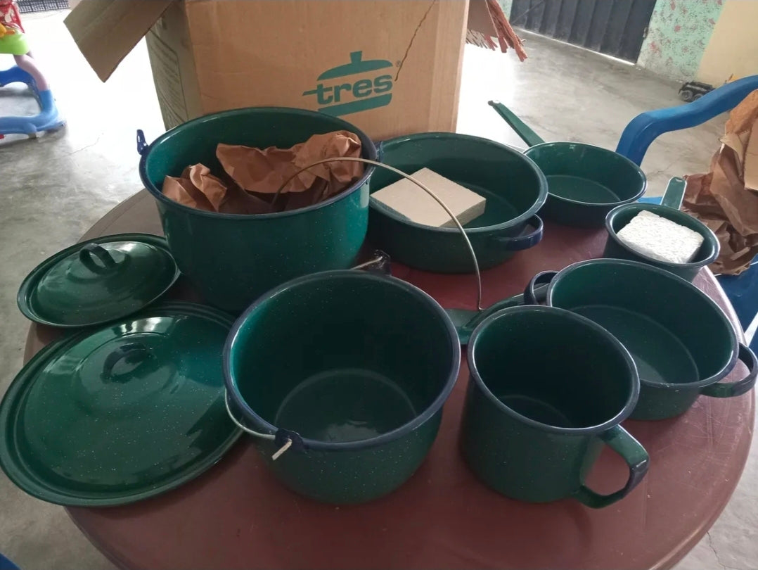 Batería de cocina Cinsa peltre superior 10 pz