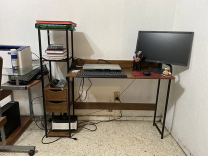 Escritorio De Oficina Minimalista con 2 Cajones 1.2m
