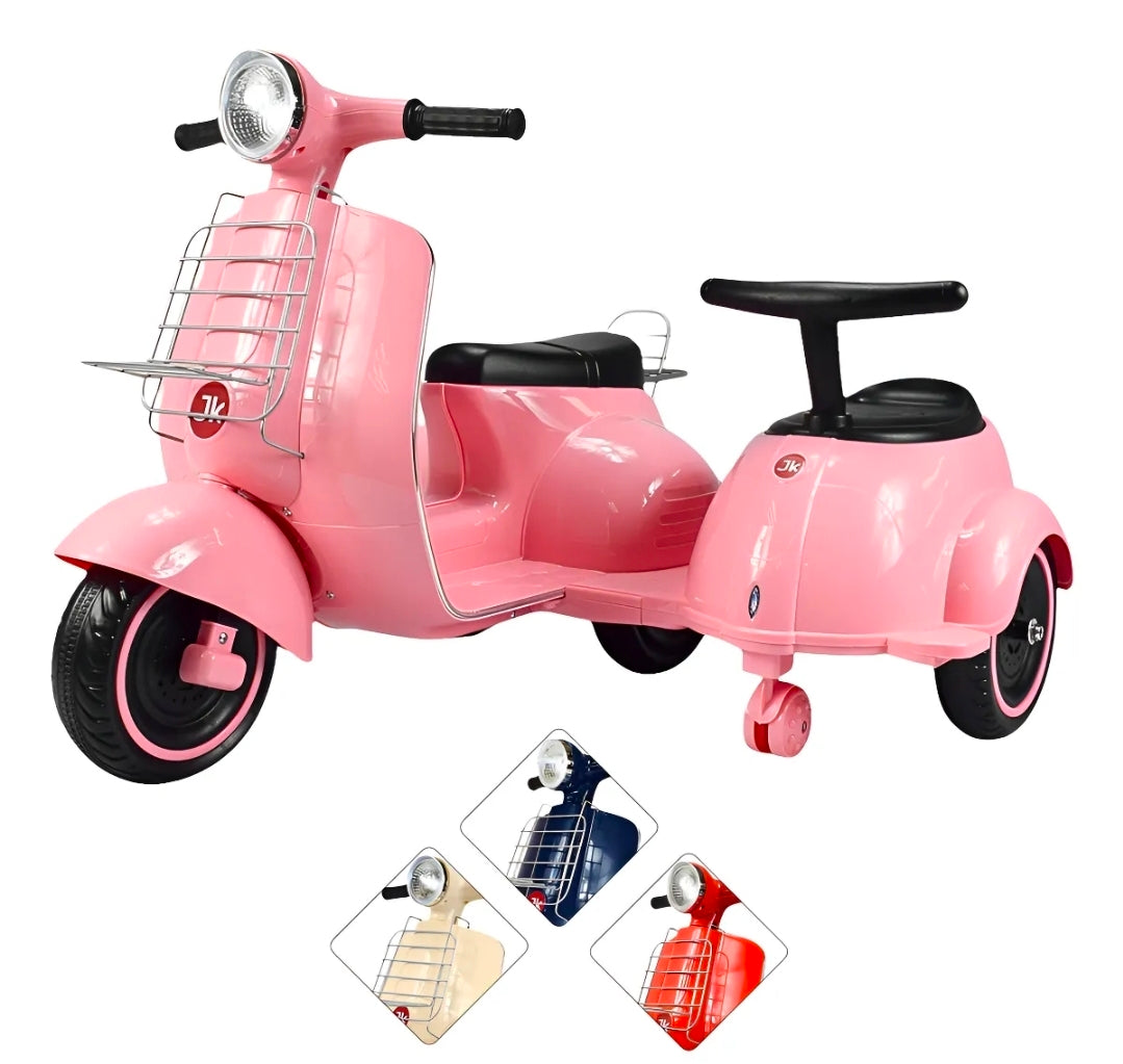 Motocicleta Montable Electrica Doble Asiento Sonido Luz 6v