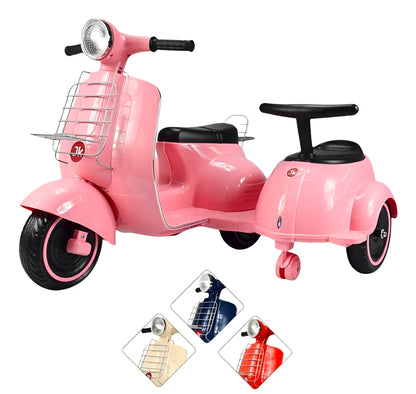 Motocicleta Montable Electrica Doble Asiento Sonido Luz 6v