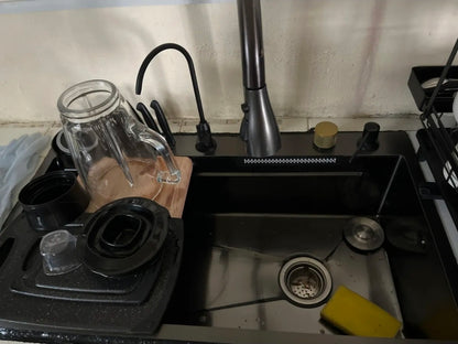 Tarja Fregadero De Cocina 304 Acero Inox 80*45cm+ Kit Cocina