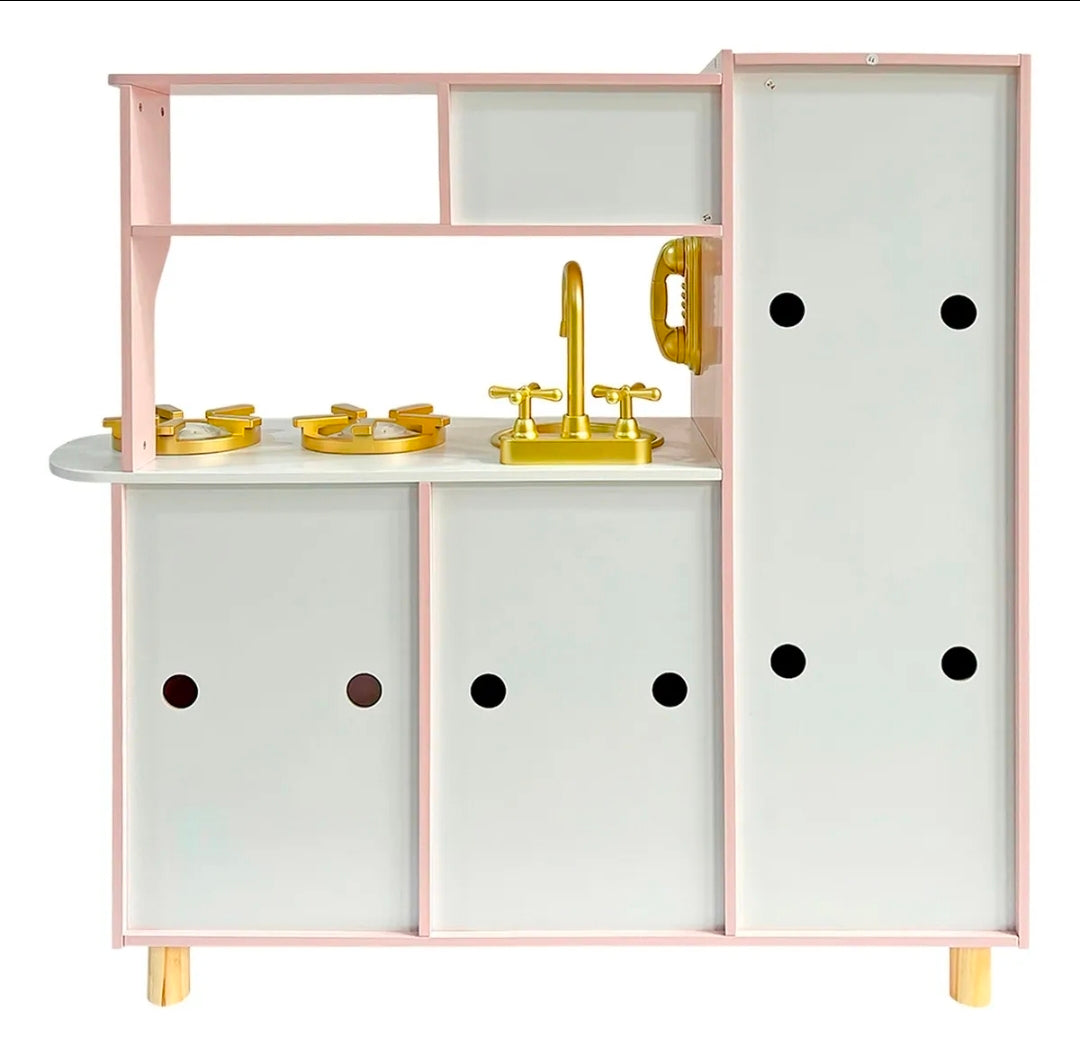 Cocinita Juguete Infantil Niñas Madera Moderna Accesorios