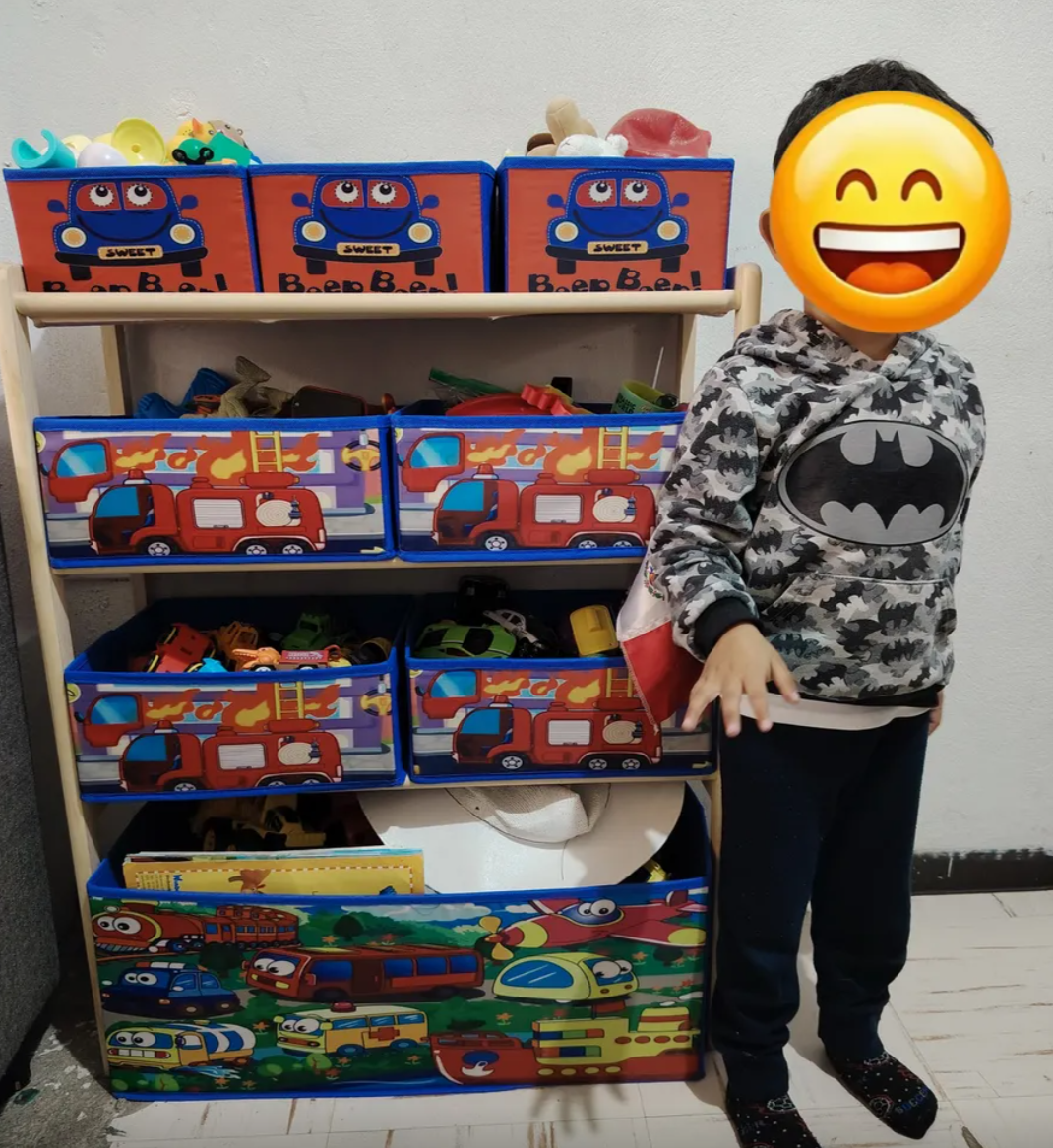 Estantería infantil para juguetes 6 espacios