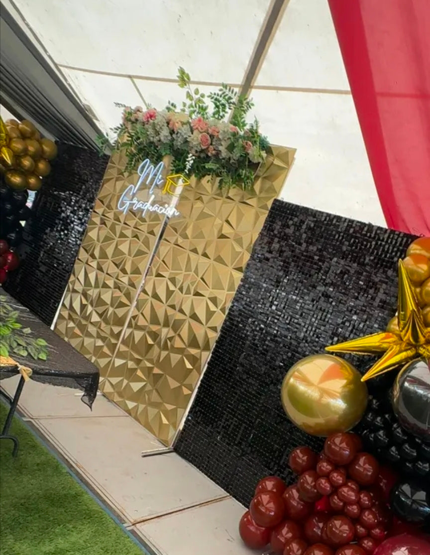 Paneles pvc dorado 50x50cm