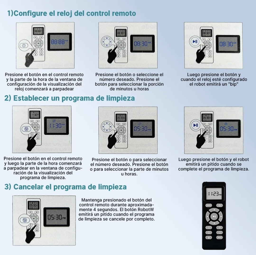 Aspiradora Robot Intelig Con Control Remoto