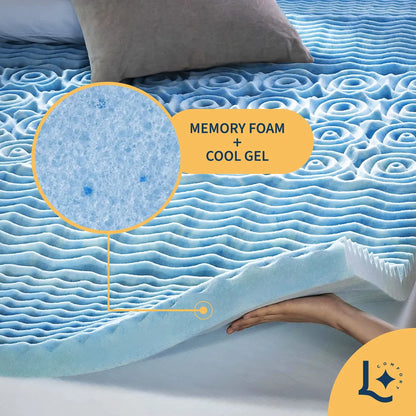 Colchoneta Topper 5-zone  Memory Foam 5cm,