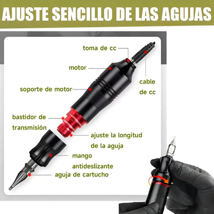 Kit  Para Tatuar Profesional Con 12 Tintas