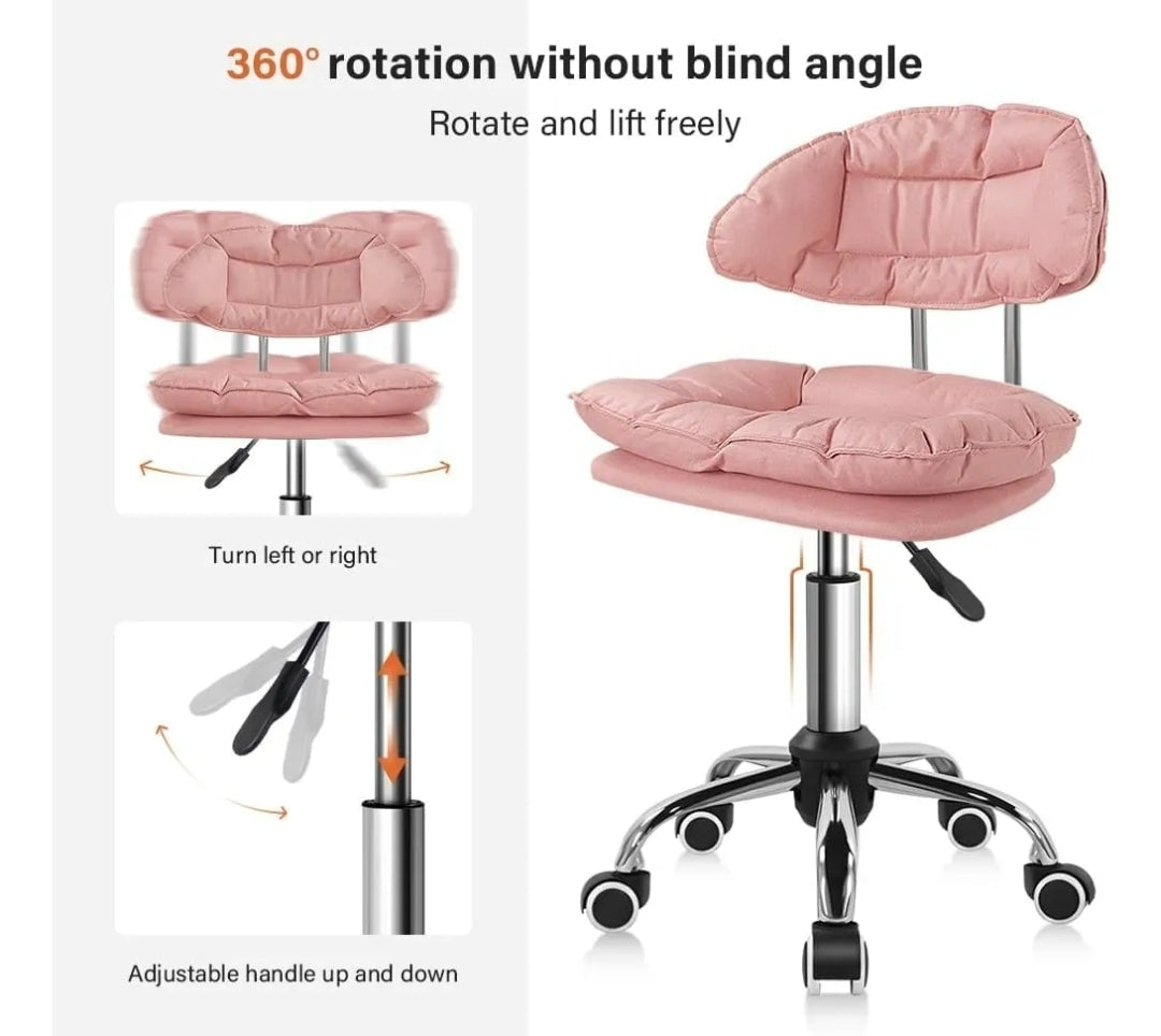 Silla rodante giratoria elevable