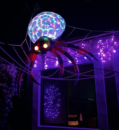Inflable araña gigante Halloween 2.2m