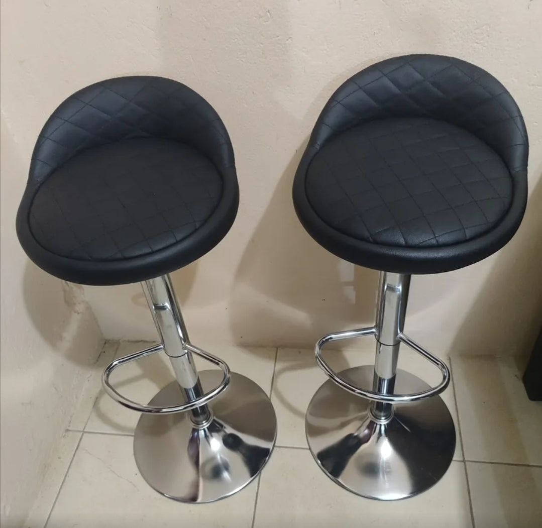 2 bancos altura ajustable NEGRO