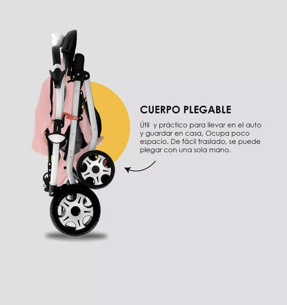 Carriola Para Bebé Musical Plegable Ligera Ultra Premium