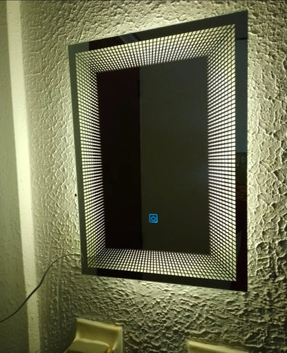 Espejo LED infiniti 3D 37x52cm