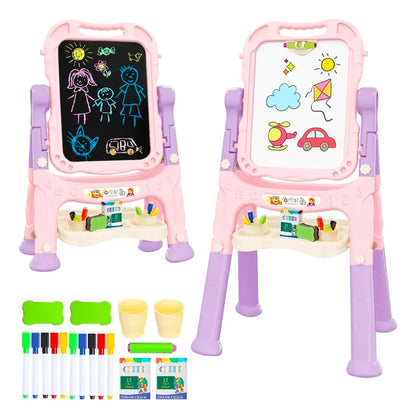 Caballete para niños ajustable con accesorios