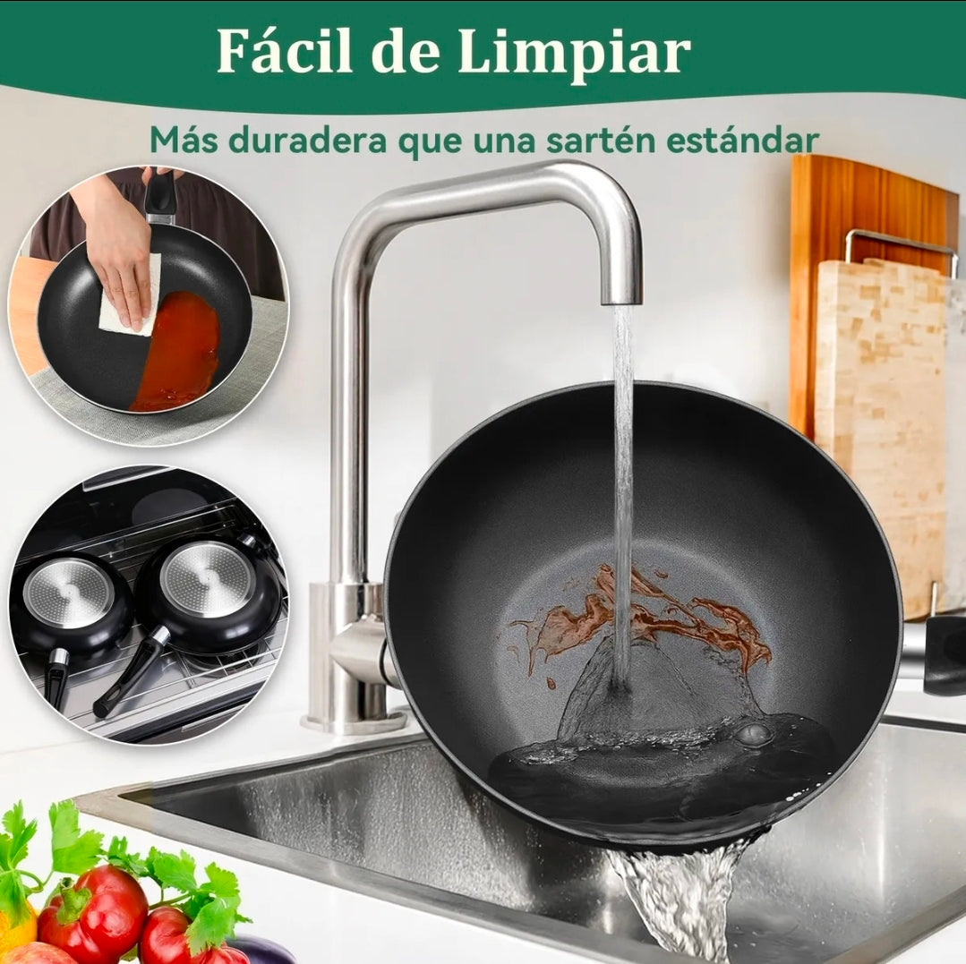 Batería de cocina 27 piezas Aluminio Antiadherente Novry