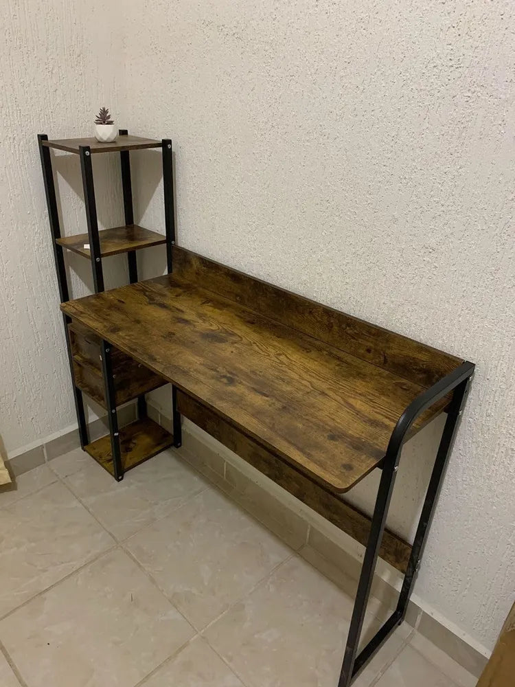 Escritorio De Oficina Minimalista con 2 Cajones 1.2m