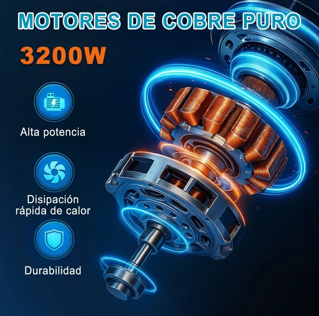 Mezcladora eléctrica de cemento/pintura 6 velocidades 3200w